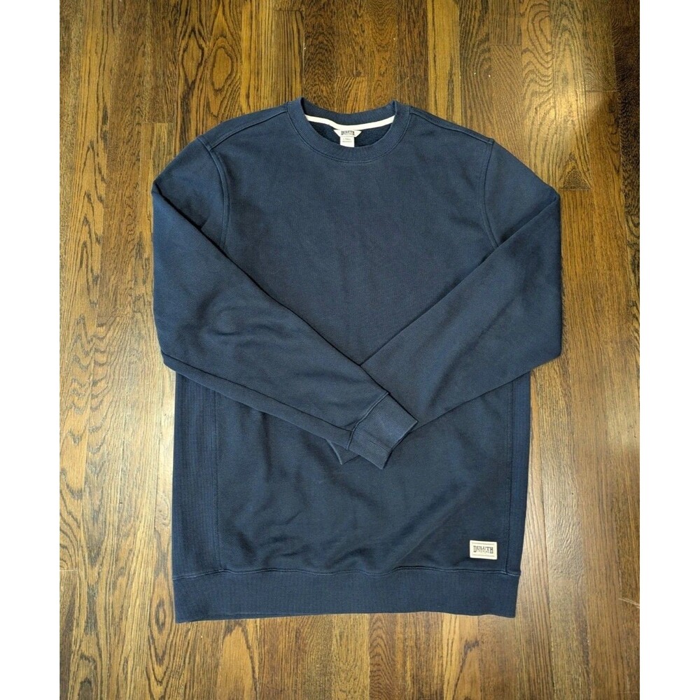 Duluth Trading Souped Up Sweatshirt Men's Large Tall Navy Crew Neck Heavy Cotton